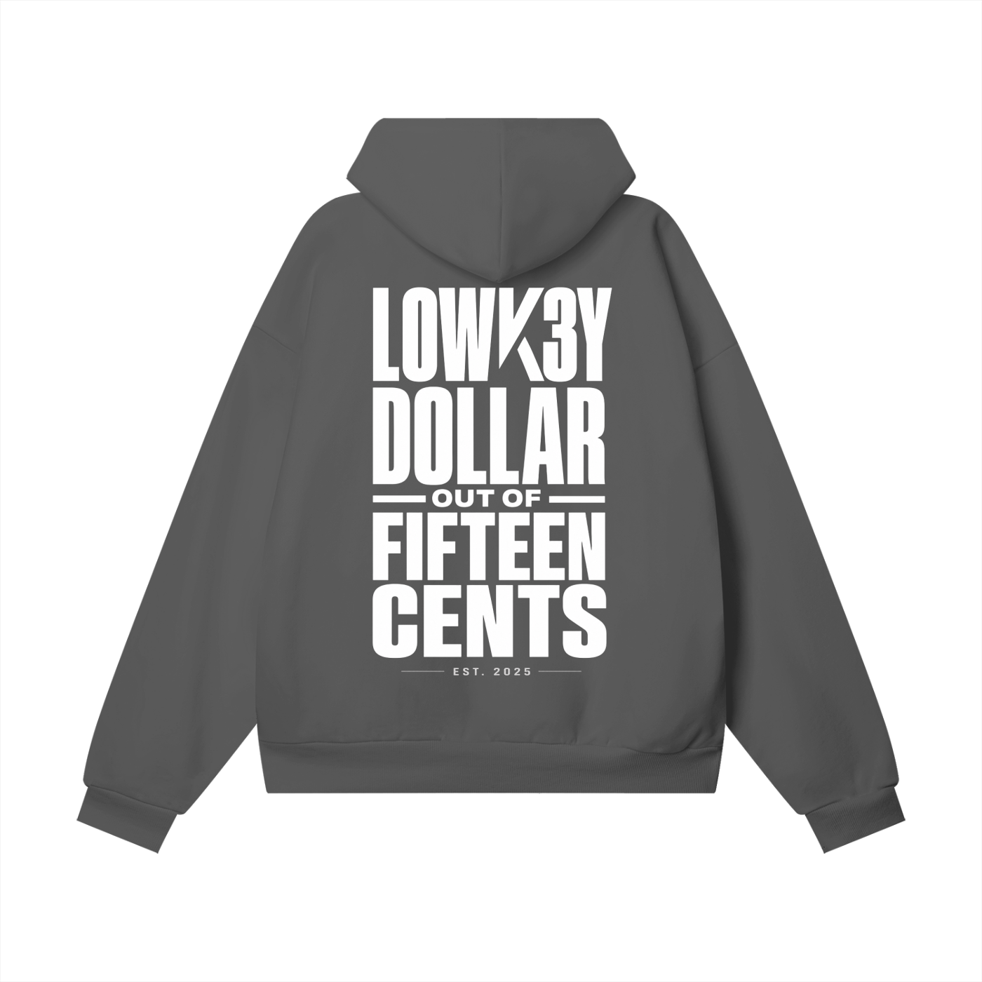 LOWK3Y x DOLLAR OUT OF FIFTEEN CENTS : Heavyweight Hidden Pocket Fleece Hoodie