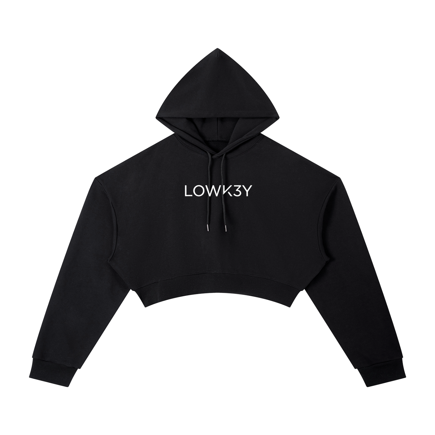 LIGHT WEIGHT CROP TOP : Essential Cropped Hoodie