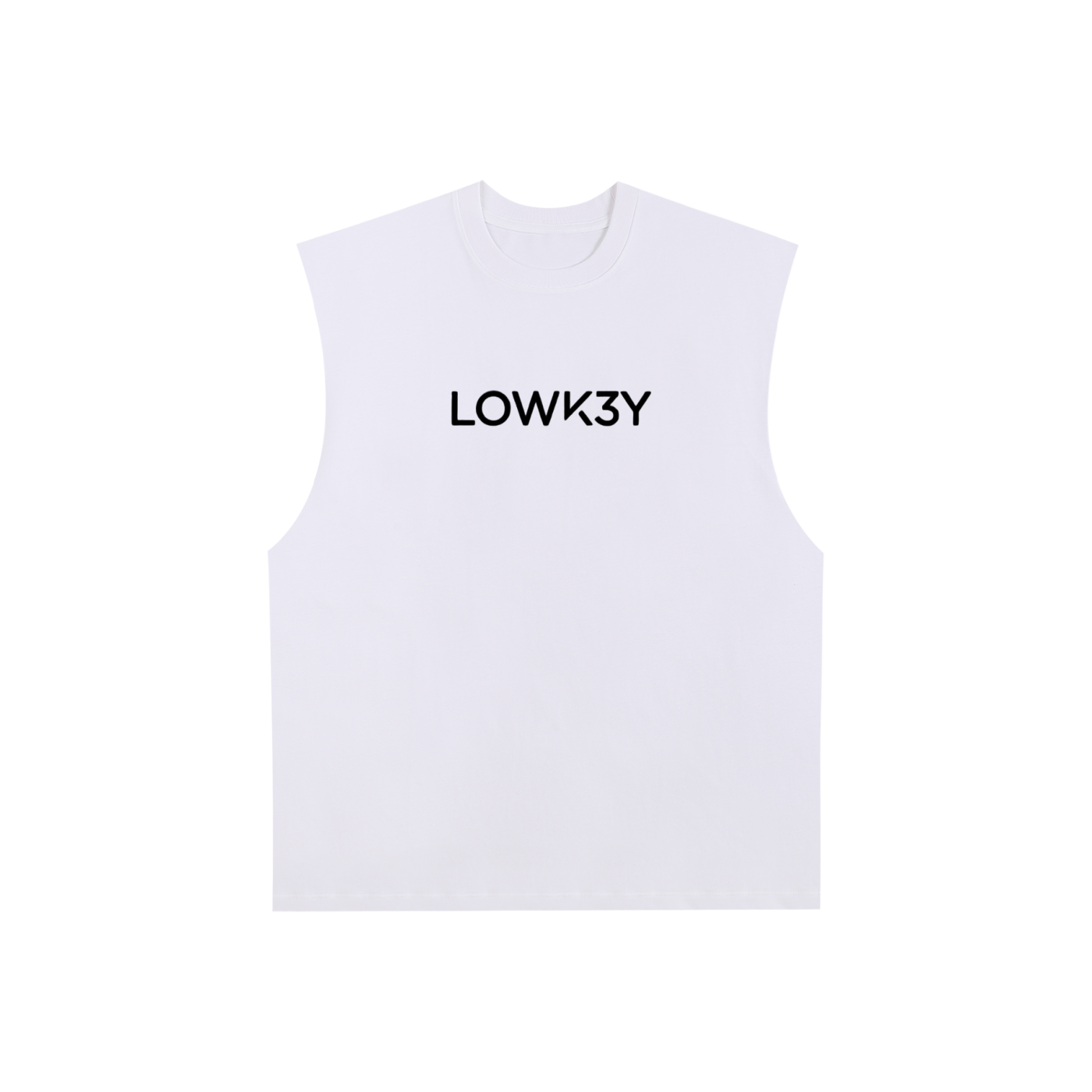 CLASSIC CUT SLEEVE (BLACK SCRIB) "GEN 1" : Edge Cotton Tank Top