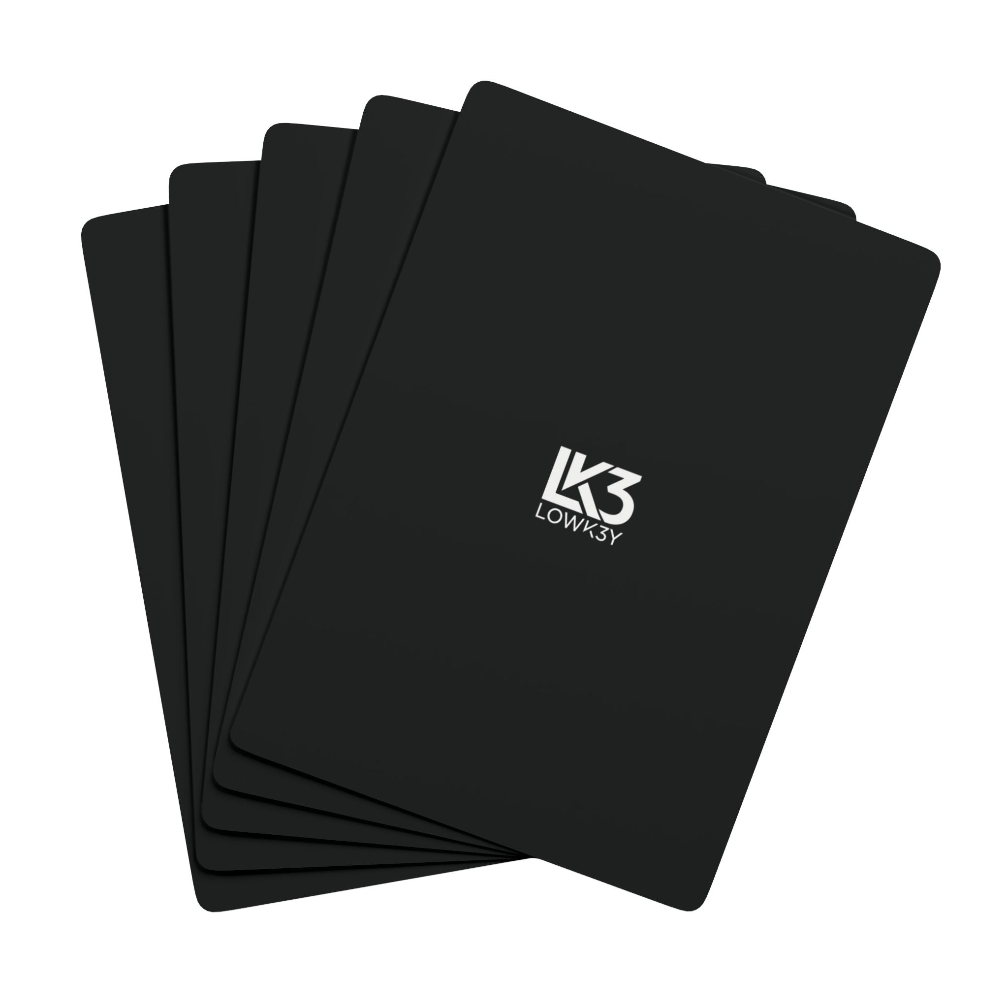 LOWK3Y LUXURY BLACK PLAYING CARDS