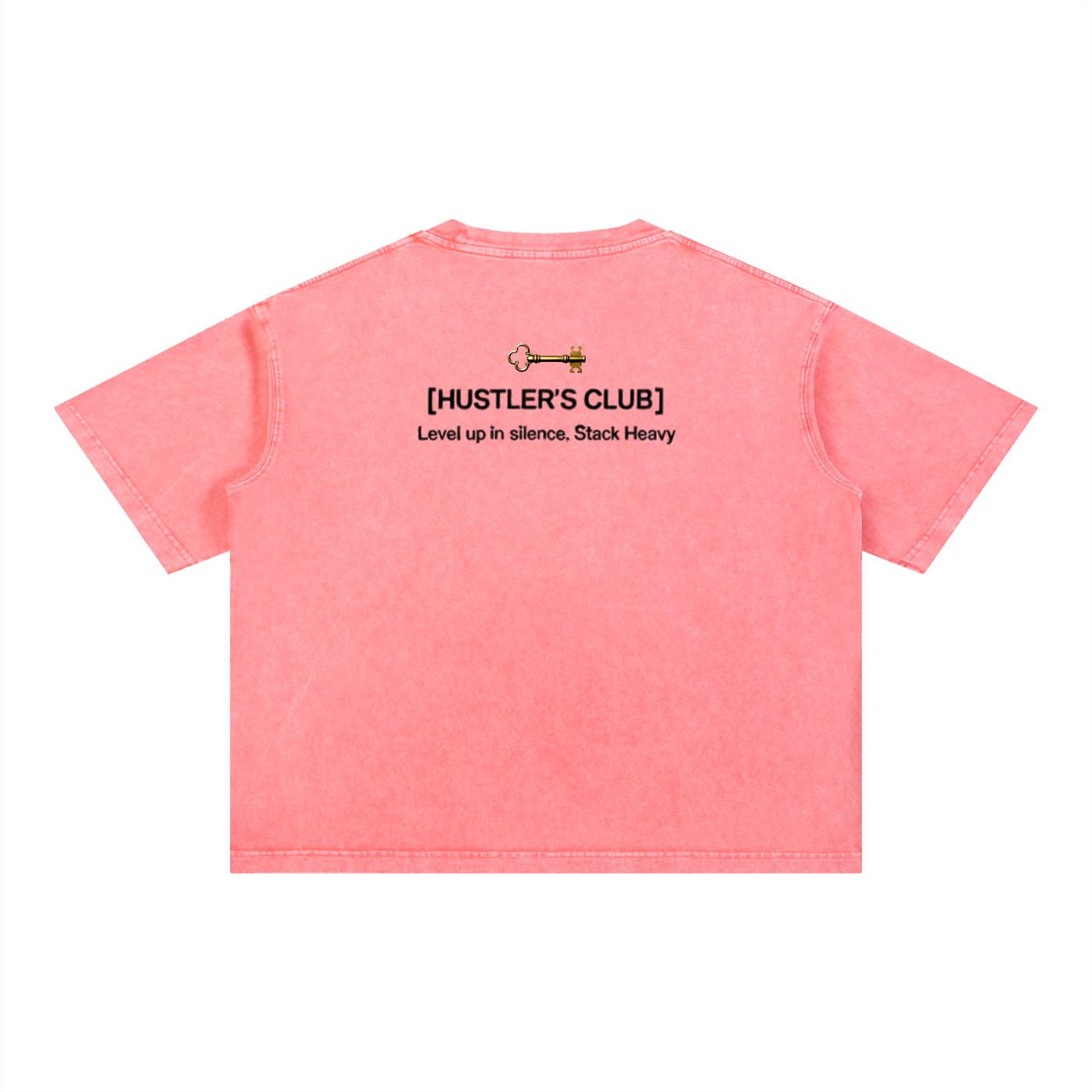 CLASSIC "VINTAGE FIT" TEE (BLACK SCRIB) : Mineral Wash Boxy Cotton T-Shirt