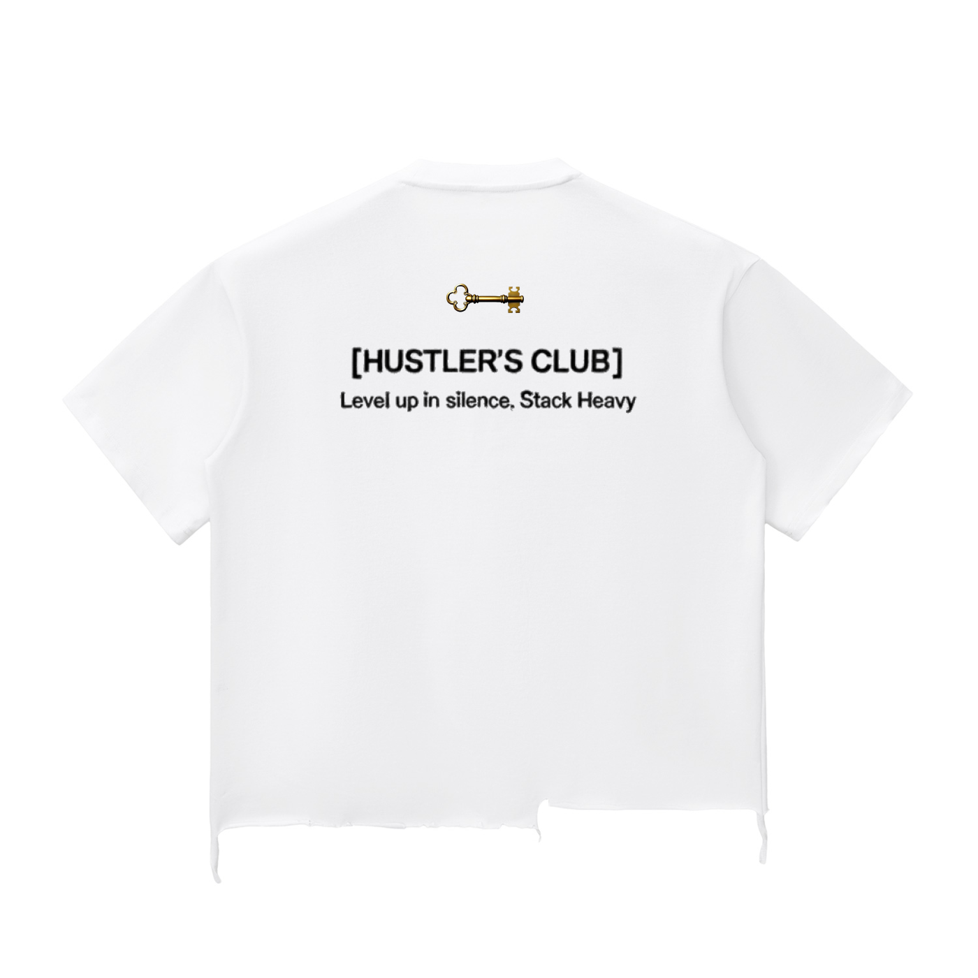 CLASSIC "WORN OUT" VINTAGE TEE (BLACK SCRIB) : Snow Wash Raw-Hem Boxy T-shirt