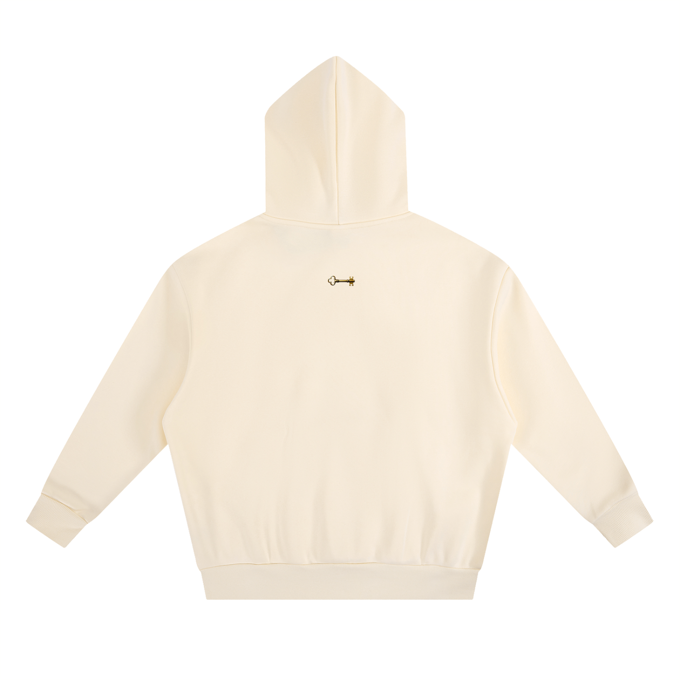 "CLEAN" MiNIMALIST HOODIE (DARK WALL/WHITE SCRIBE) : Essential Heavyweight Boxy Fleece Hoodie