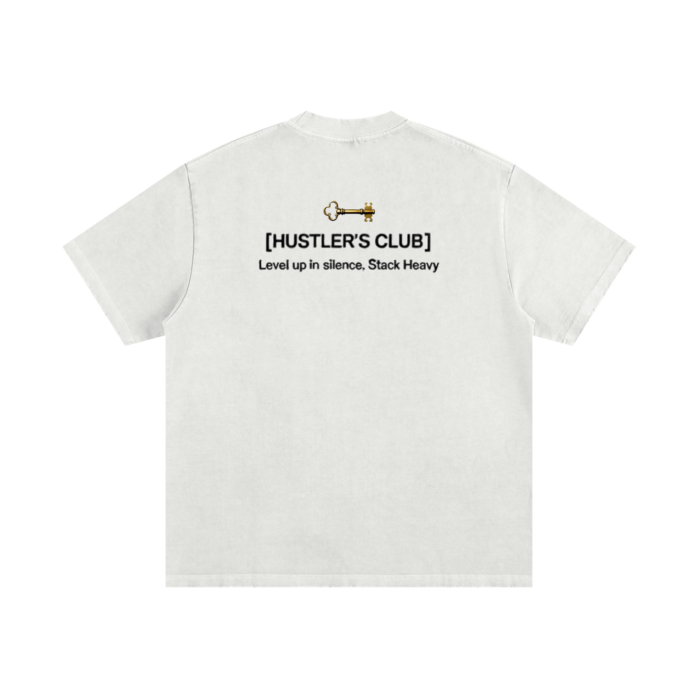 LUX CASUAL TEE (BLACK SCRIB) : Heavyweight Vintage Washed Frayed T-Shirt