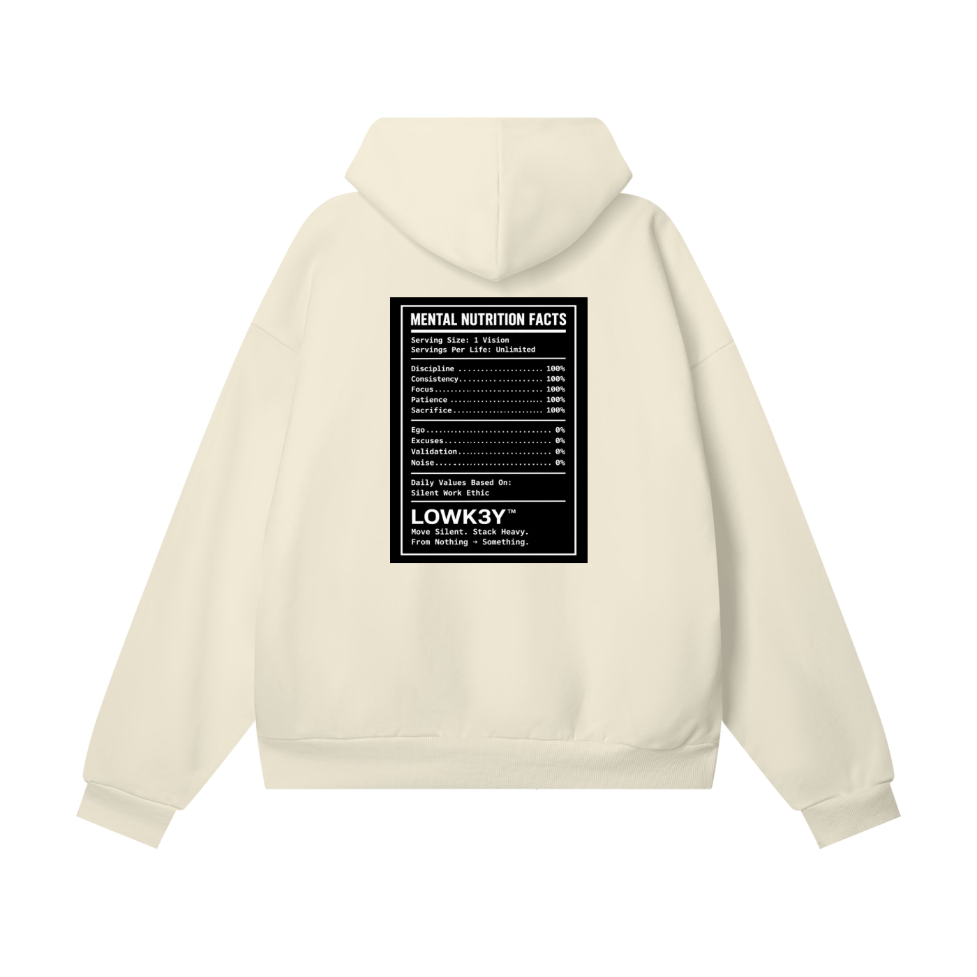 Hoodie,baggy,lowk3y,nutritional fact