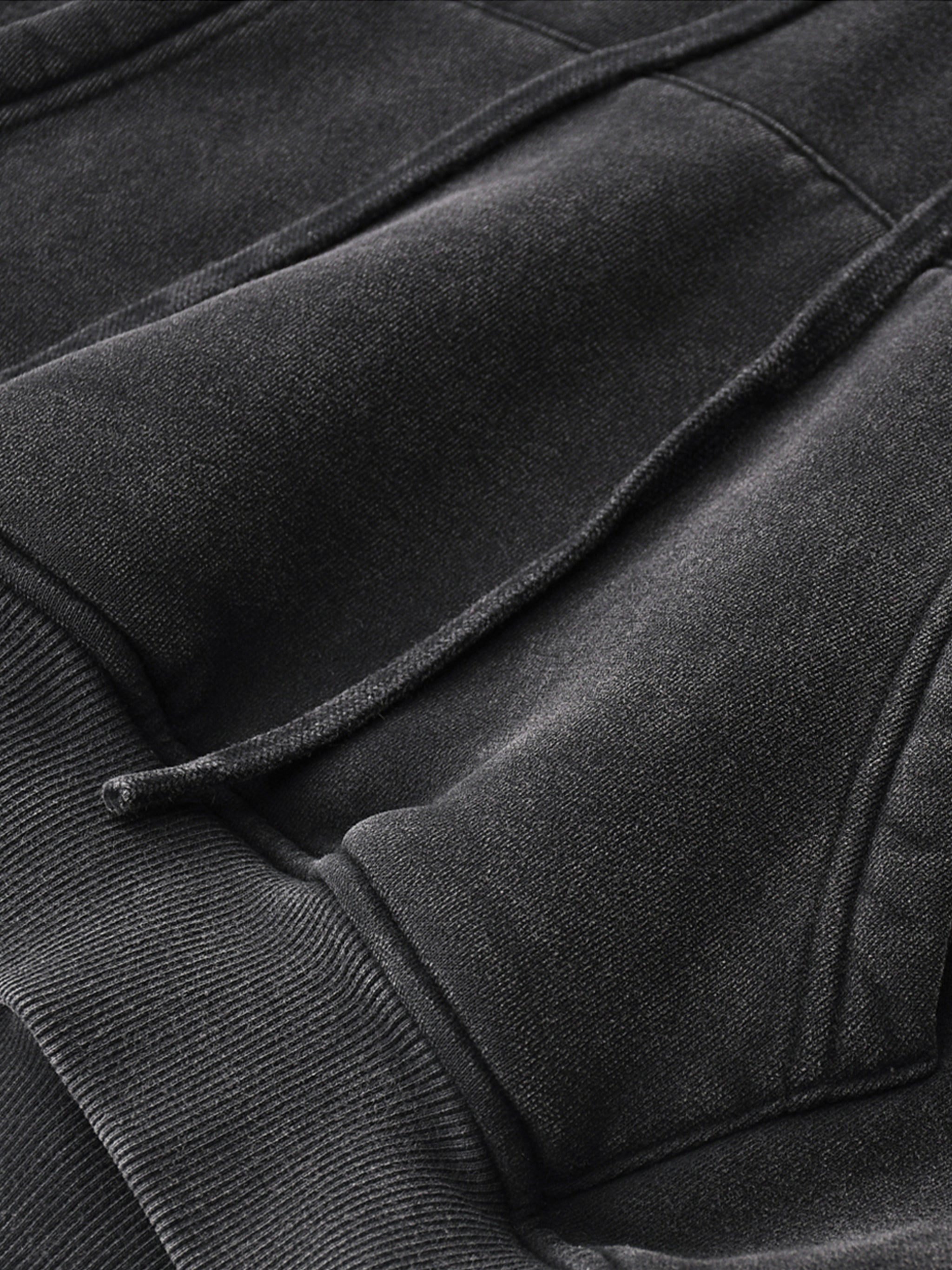 WOMEN'S "ATHLETE" HOODIE (BLACK SCRIB) : Snow Washed Cropped Hoodie