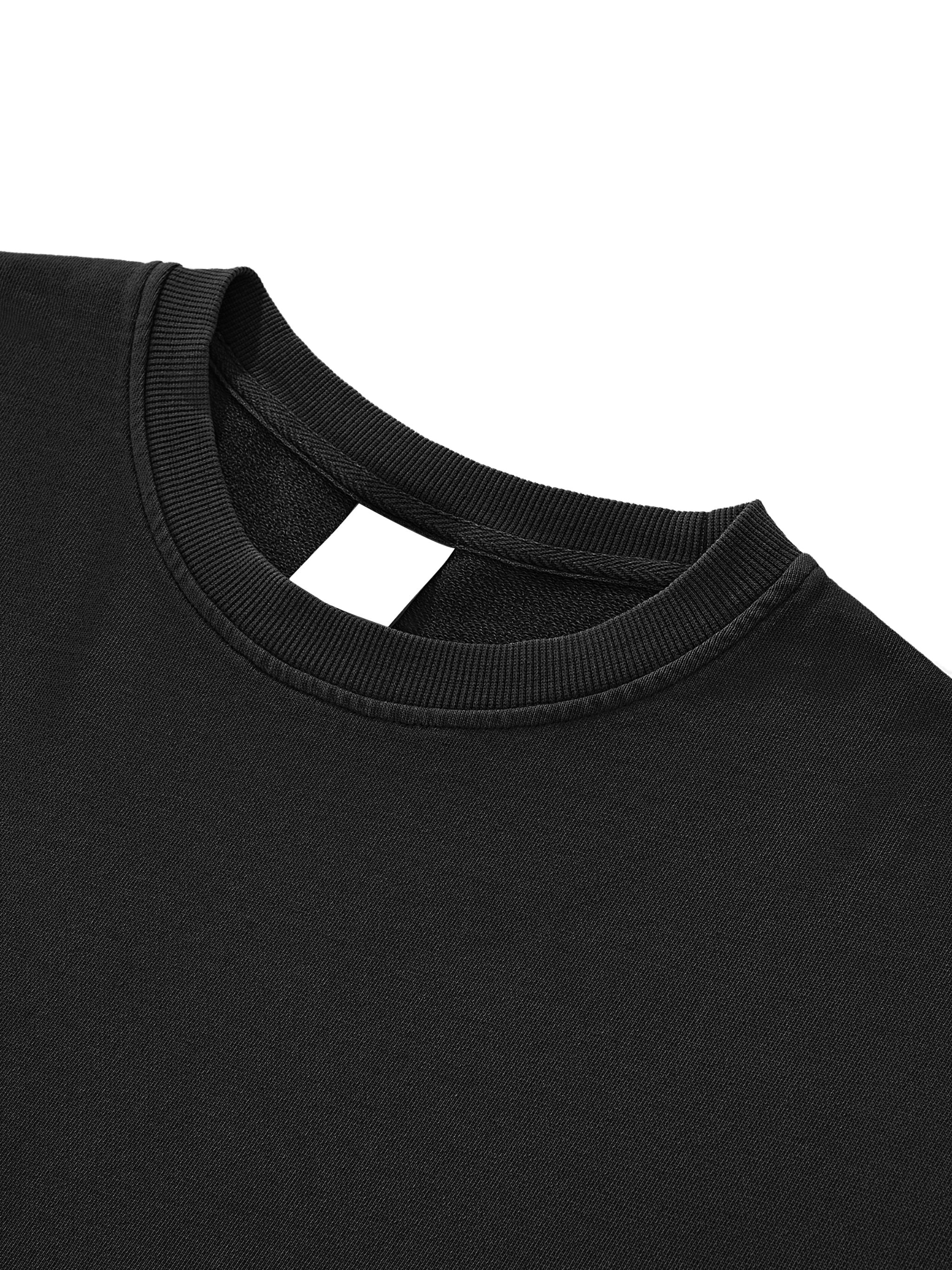 "LOW CUT" CROP TOP : Snow Washed Raw Edge Crop Top