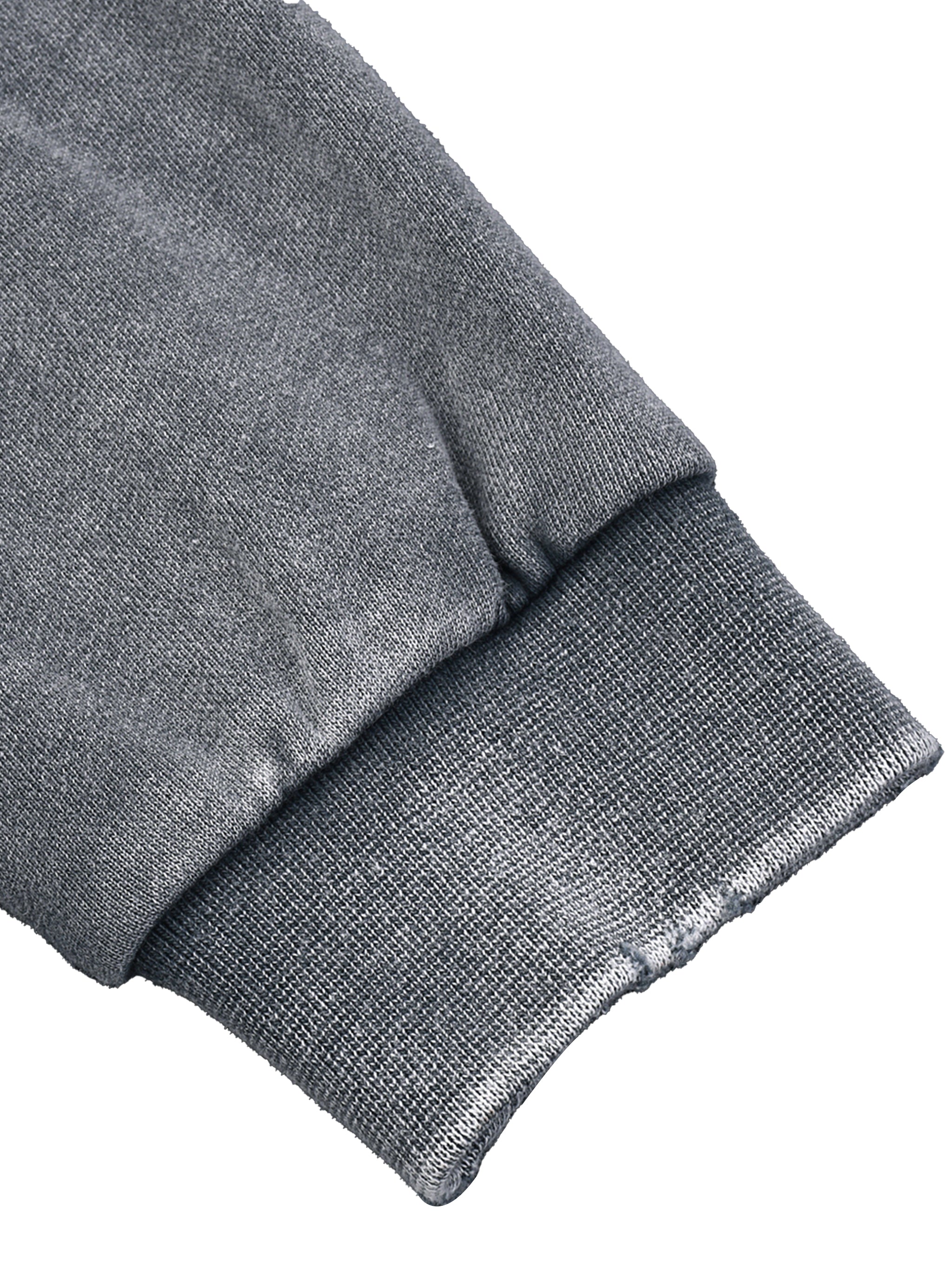 "CLEAN" CLASSIC CREW LONG SLEEVE CROP TOP : Snow Washed Raw Edge Cropped Sweatshirt