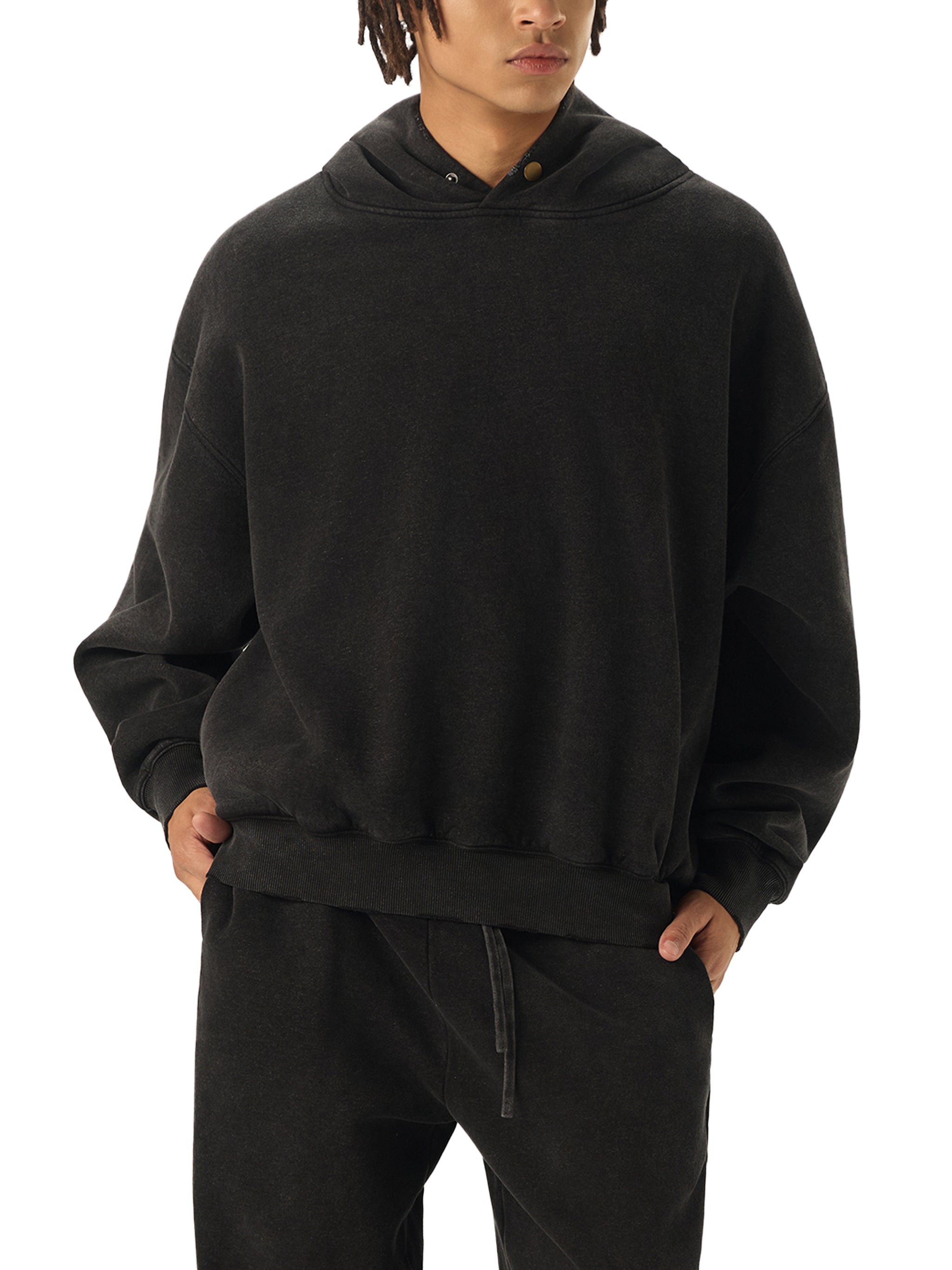 hoodie,button