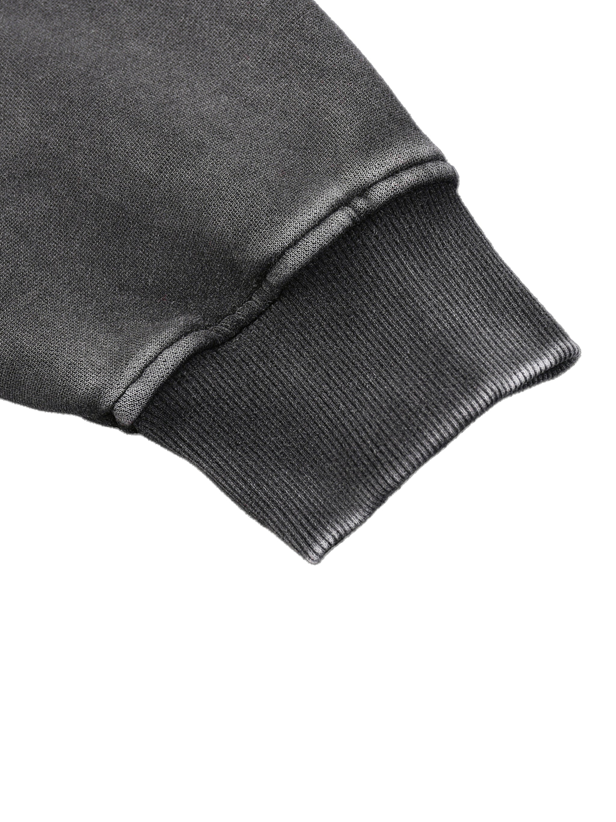 CLASSIC "GEN 2" OVERSIZED HOODIE (BLACK SCRIB) : Snow Wash Fleece Oversize Hoodie