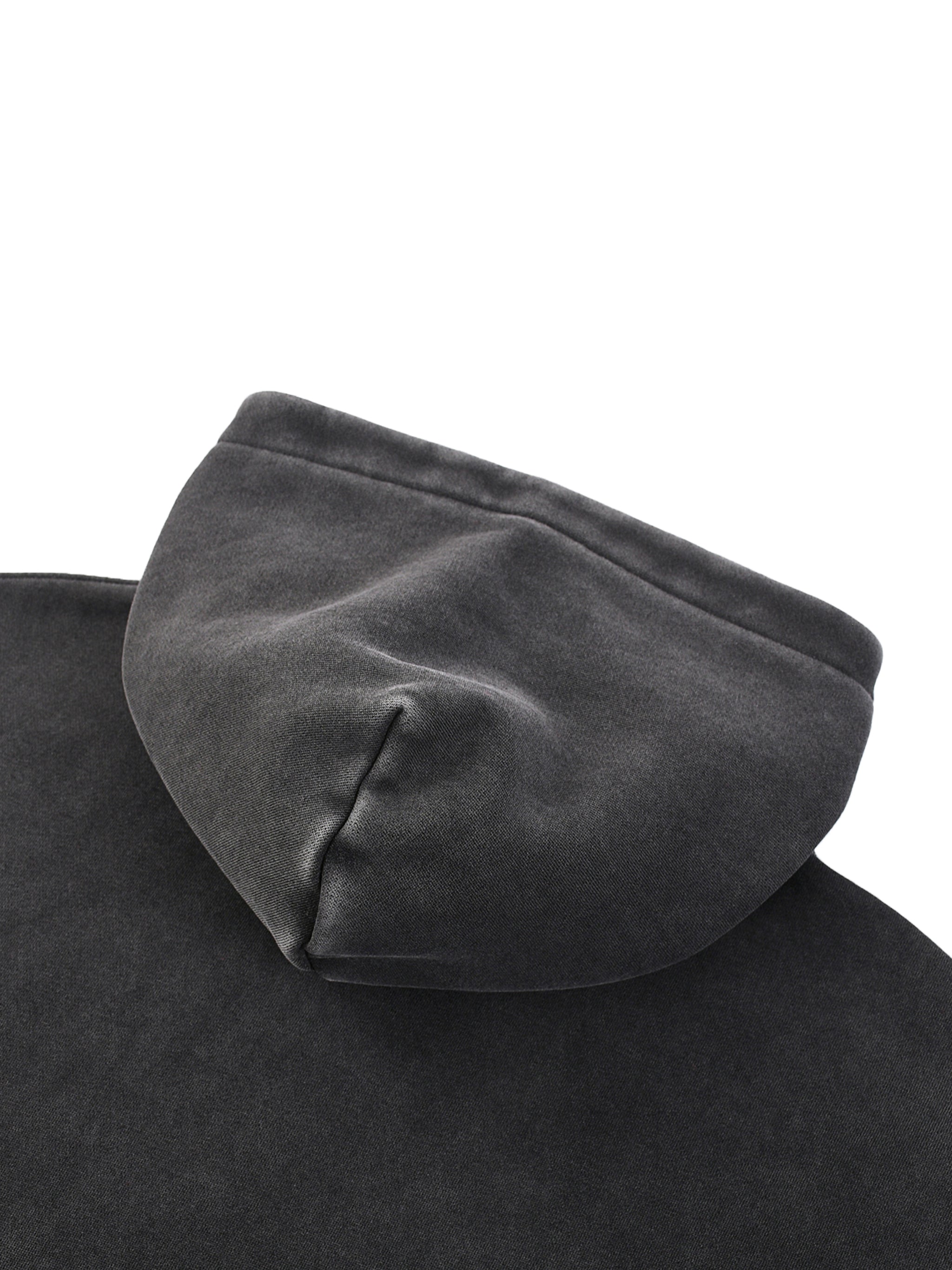 CLASSIC "GEN 2" OVERSIZED HOODIE (BLACK SCRIB) : Snow Wash Fleece Oversize Hoodie