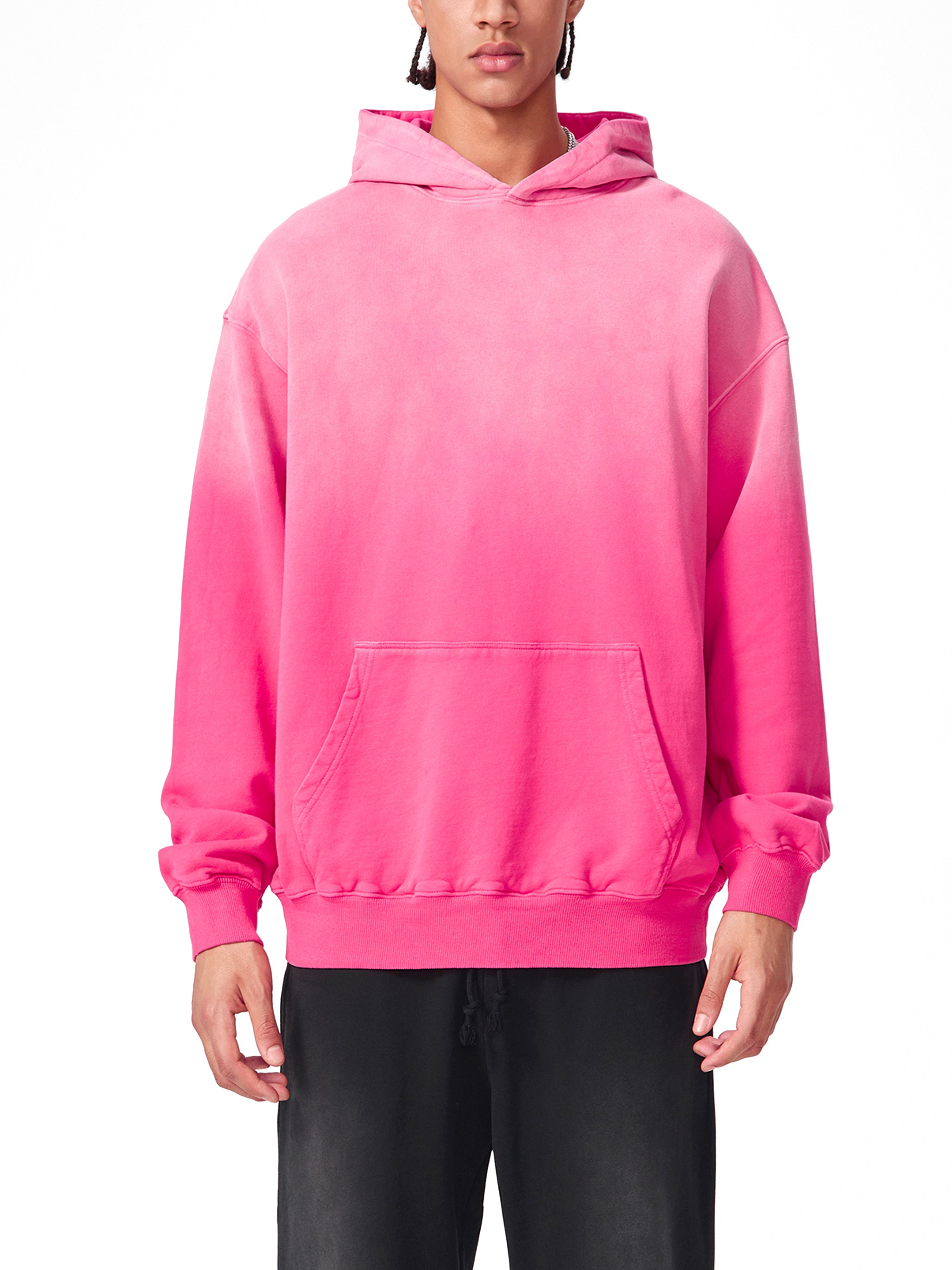 "HUSTLER'S CLUB" CLASSIC 'GEN 1' OVERSIZED HOODIE (BLACK SCRIB) : Heavyweight Sunfade Oversized Hoodie